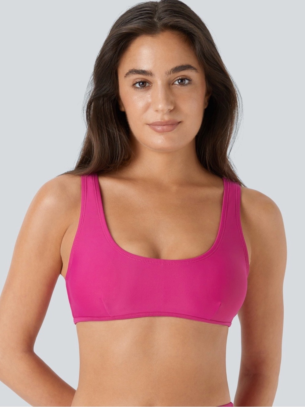 HALARA Scoop Bikini Top - Fuchsia Pink